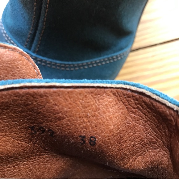 Art Teal Tan Strap Spanish Leather Boots, EUC, 38 - Picture 7 of 14